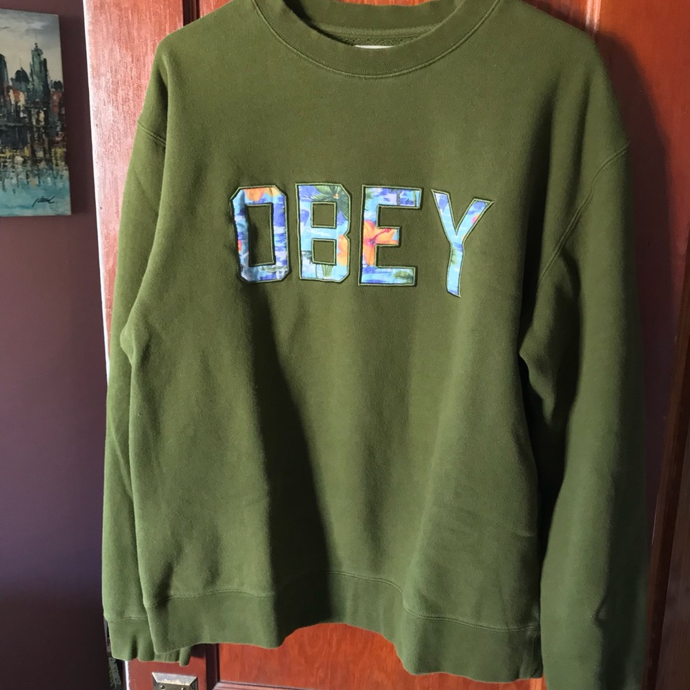 Obey Olive Crewneck Sweater